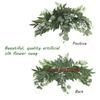 Artificial Greenery Flower Swag Artificial Greenery Floral Swag Decor for Home Party Table Door Wall Decor 70CM