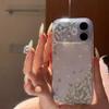 Чехол для телефона с цветочным узором и большим окном для Apple 17, подходит для iPhone 16/15 Pro и 14/13; Мягкий чехол для iPhone 12 с цветочным дизайном