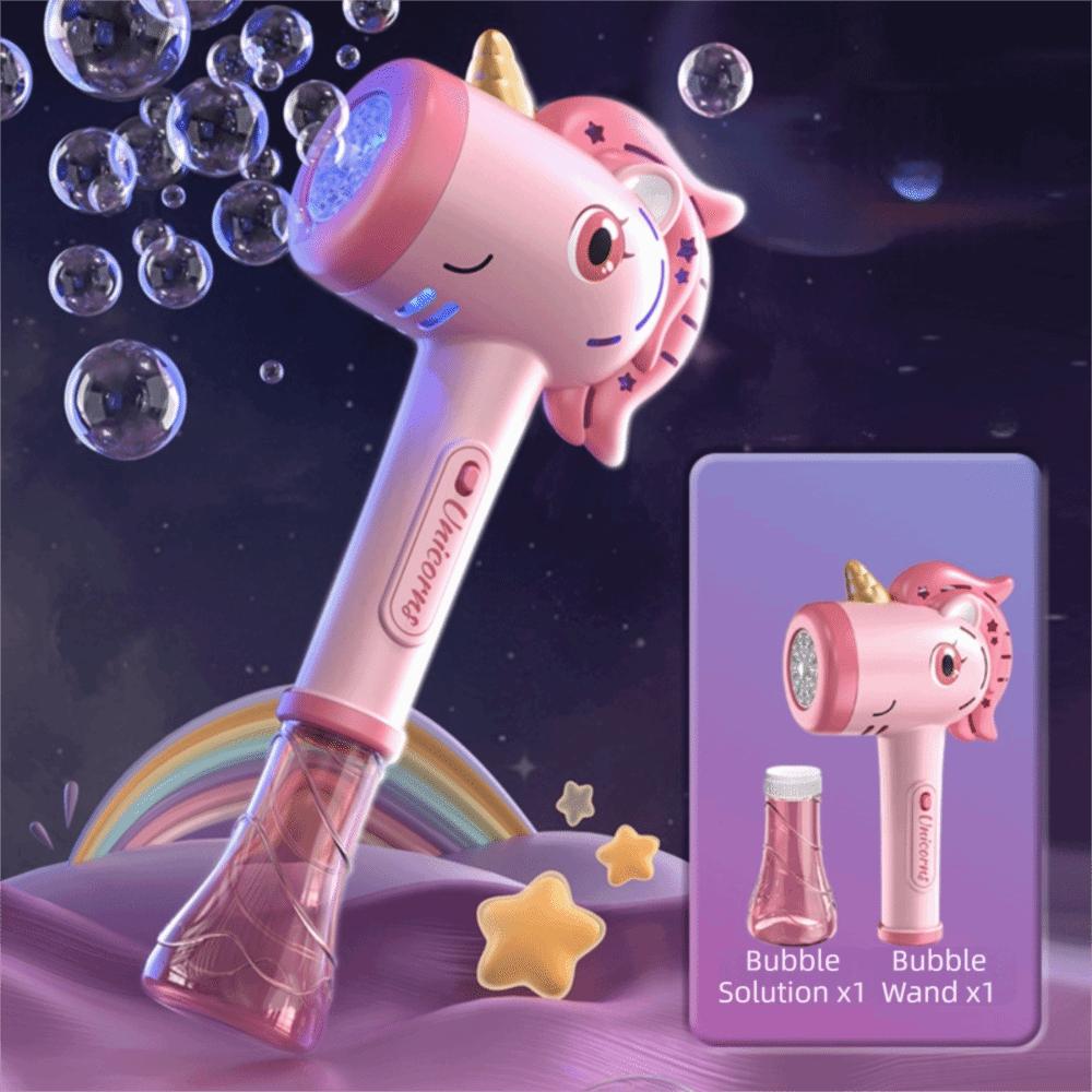 Hand-Held Design Bubble Blower LED Lights Pony Bubble Blower Children's Toy