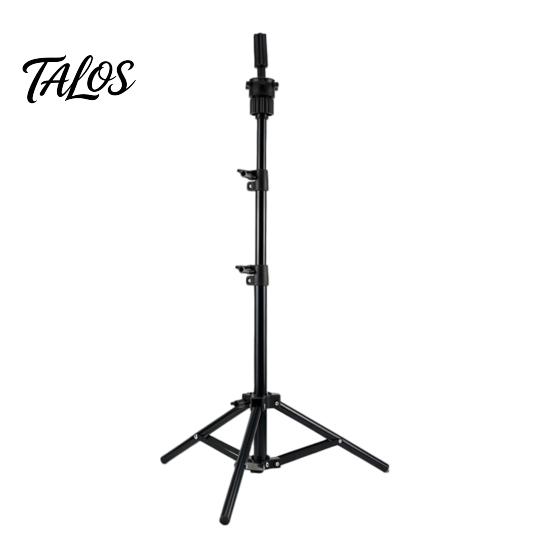Mannequin Head Support 0.5/1.6M Stand, Height Adjustable Wig Stand Tripod for Cosmetology, Hairdressing Training, Styling Cosmetology Practice