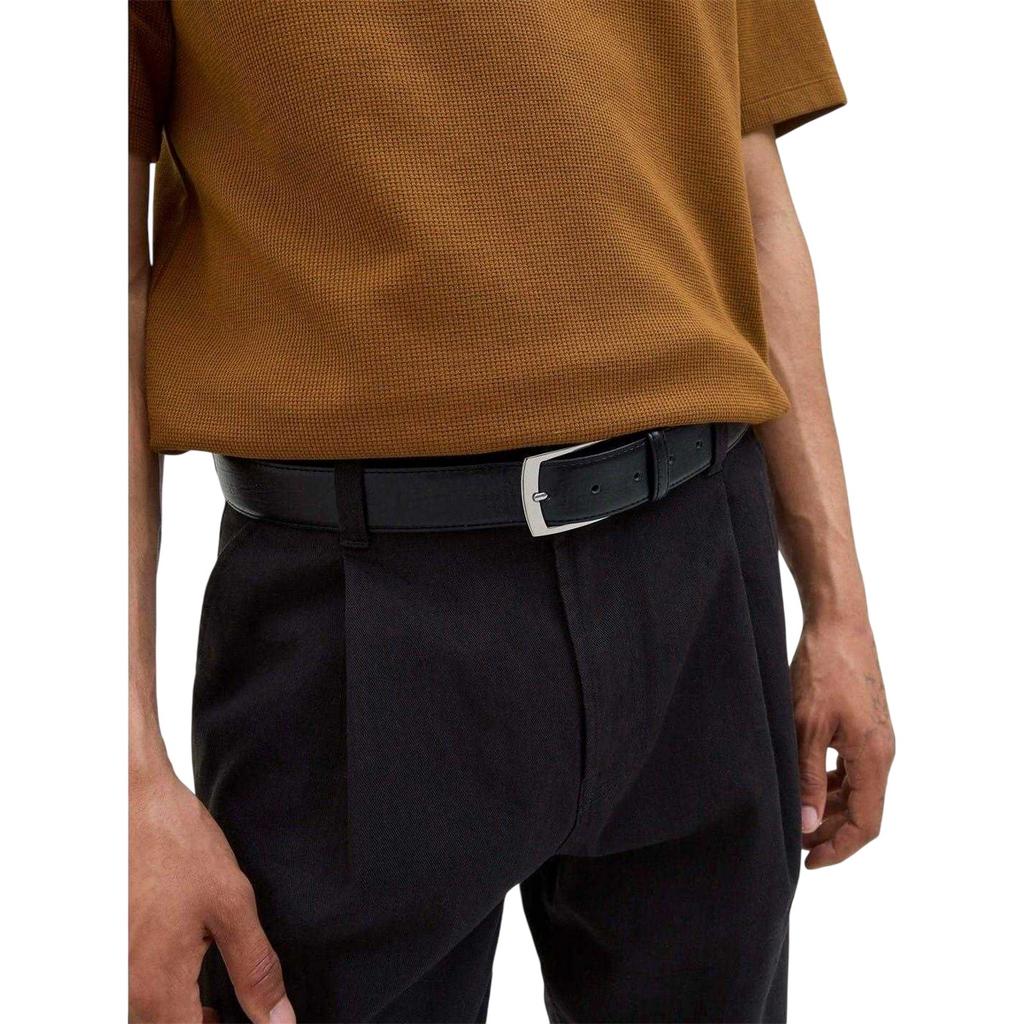 Jack And Jones Mens Leather Dress Belt