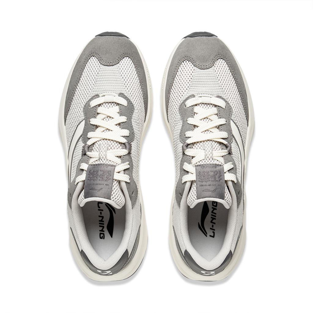 Li Ning Zhongning M500 Амортизирующие Скользкие Устойчивые к истиранию Поддерживающие Низкие Повседневные Кроссовки Мужские Серые AGCV069-1