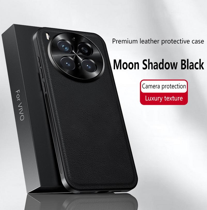 Vintage Leather Texture Non-Slip Frame Phone Case For VIVO X300 Pro x300 vivo X200 Ultra X200s X200 FE X100 Pro Protect Cover