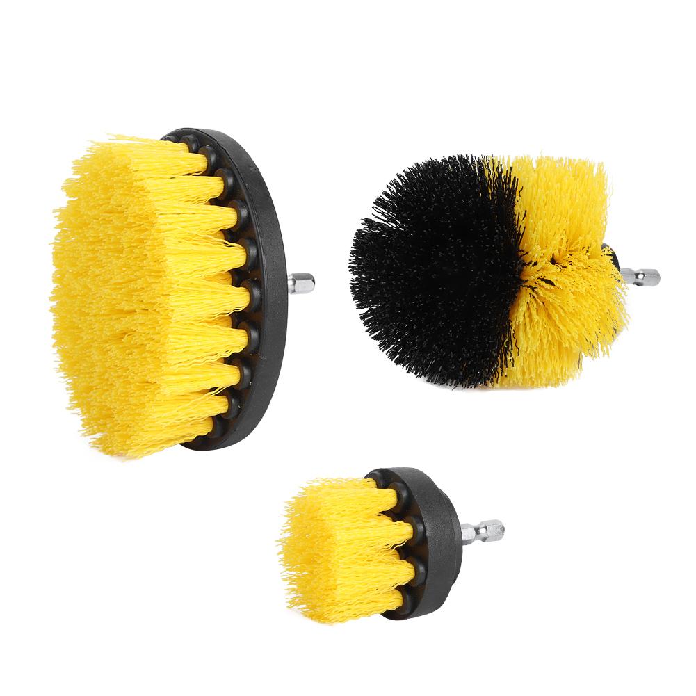 3 шт./набор 2 дюйма 3,5 дюйма 4 дюйма нейлоновая щетка для чистки дрелей щетка для затирки швов плитки в ванной комнате