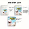 Big-eyed Rabbit 2D Flat Pattern Flannel Blanket High quality All Seasons Warmth and Comfort Perfect for Christmas Gifts.PMT0914275