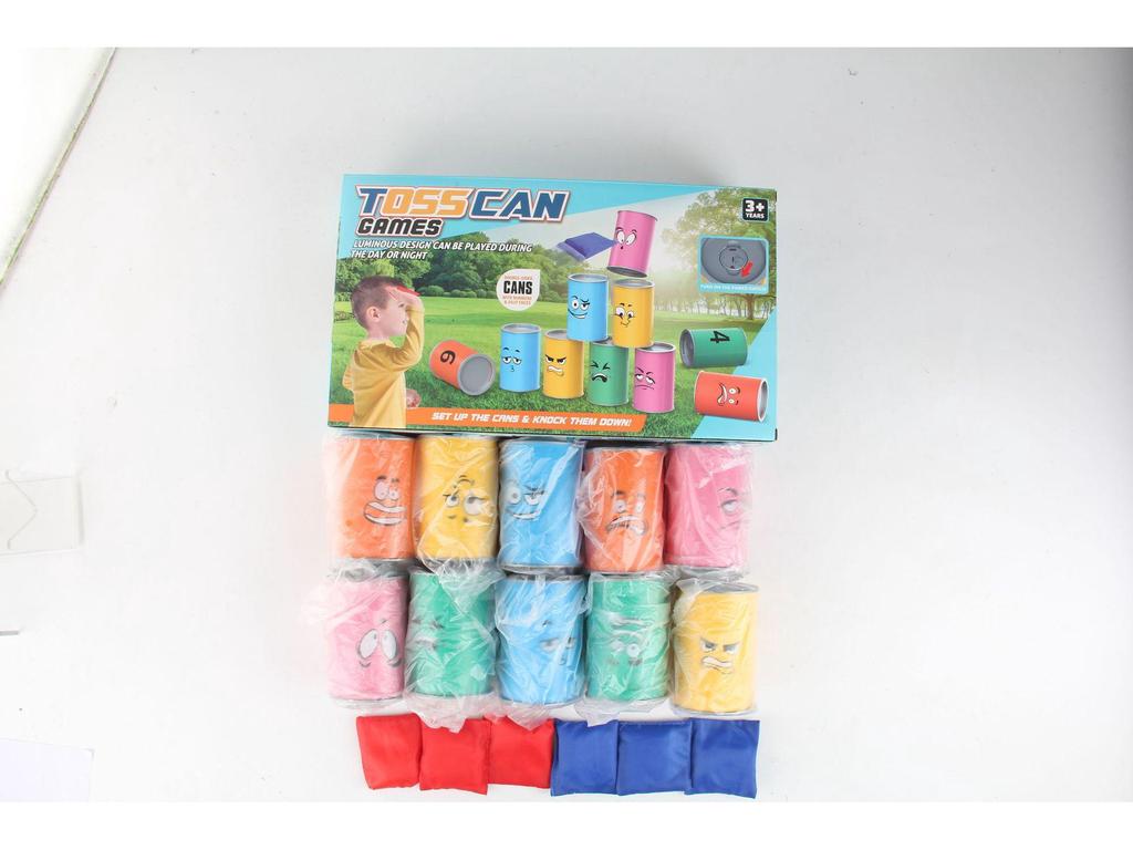 Трансграничный набор для бросания мешочков с фасолью со светом - Игрушка для бросания колец для помещений и улицы