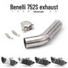 Benelli 752S Нержавеющая сталь Средний наклон Выхлоп Scorpion из углеволокна