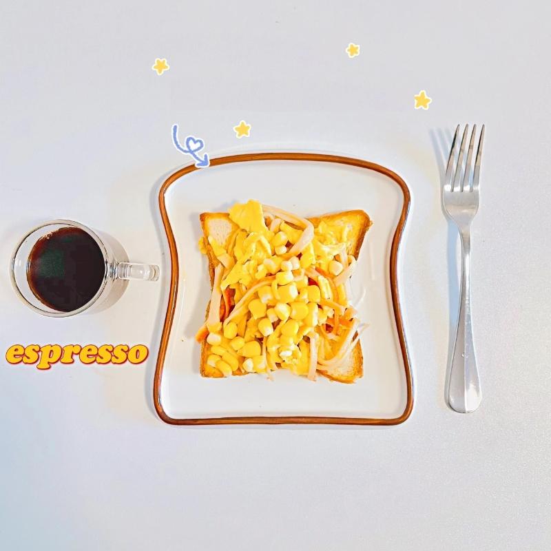 Креативная керамическая тарелка для завтрака в форме хлеба, блюда для тостов, салата, фруктов, поднос для закусок, бытовая посуда для ужина