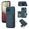 For Samsung Galaxy A12 Case Imprinted Phone Cover Card Holder TPU+PU Leather Shell