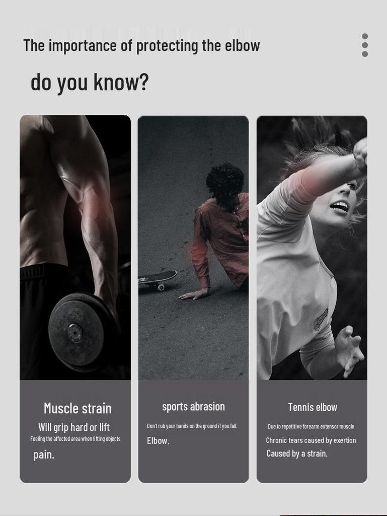 Adjustable Elastic Sports Elbow Support for Basketball, Badminton, Tennis - Compression Pads for Fitness & Joint Protection