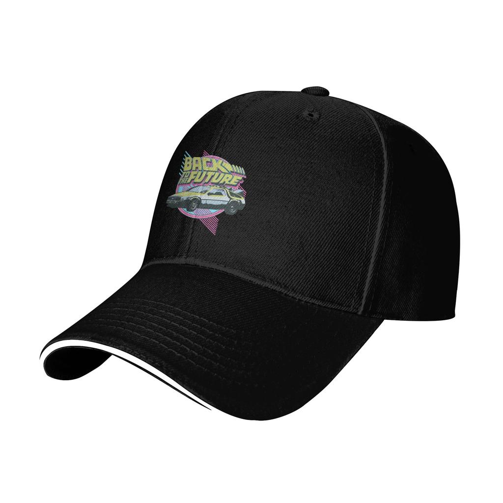 Fashion Vintage Classic Car Delorean Back Curved Brim Baseball Cap Casual And Relaxed Women Hat