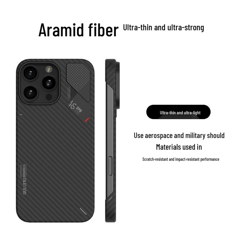 Керамический чехол AULUMU A16 из арамидного волокна с MagSafe для iPhone 16 Pro Max