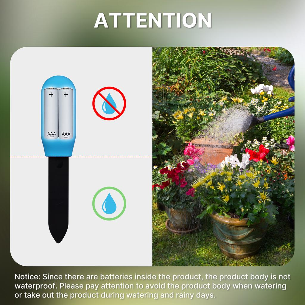 Tuya Smart Garden Soil Moisture Meter Датчик температуры и влажности Гигрометр для горшечных растений Монитор Инструмент для проверки влажности растений