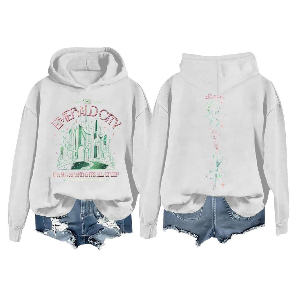 Женская повседневная толстовка с длинным рукавом и принтом Bad Witch