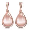 Shining Diva Fashion Latest 18k Rose Gold Stylish Bracelet Earrings Combo Jewellery