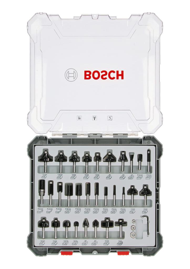 Набор бит BOSCH 2607017474 Фрезер/триммер (30 видов/30 шт.)