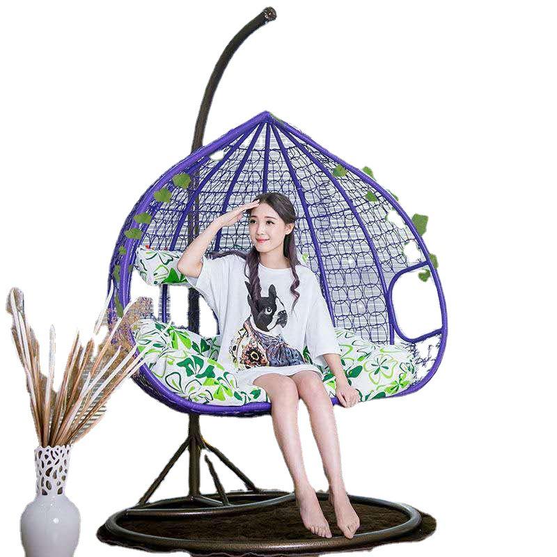 Rattan Indoor/Outdoor Double Hanging Swing Chair