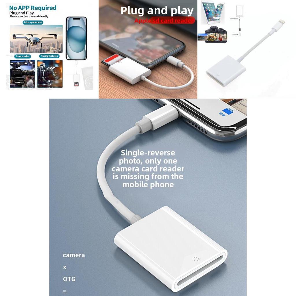 Apple Lightning Sd Card Reader With Usb 20 Interface For Data Transfer And Backup
