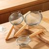 304 Stainless Steel Flour Sieve & Juice Filter with Wooden Handle