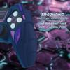 PlayVital Силиконовый чехол для контроллера PS5 Меха-Носорог Ударопрочный Защитный Легкий Включает накладки на стики и Совместим с зарядкой Цвет: Полуночный синий и фиолетовый