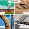 500pcs Plastic Nylon Cable Ties Self-locking Cord Ties Straps Adjustable Cables Fastening Loop Bike Wire Zip Ties