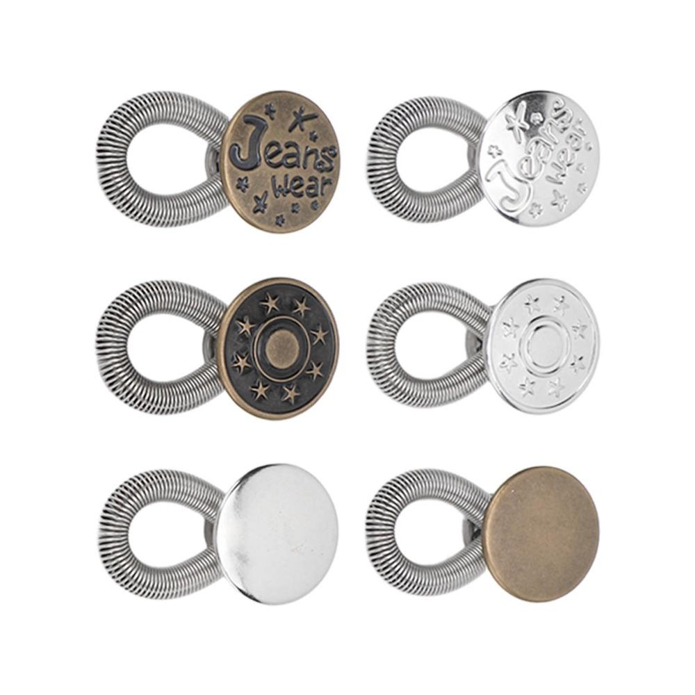 24pcs No Sew Jeans Expander Button Metal Pants Waist Extender For Skirts Trousers