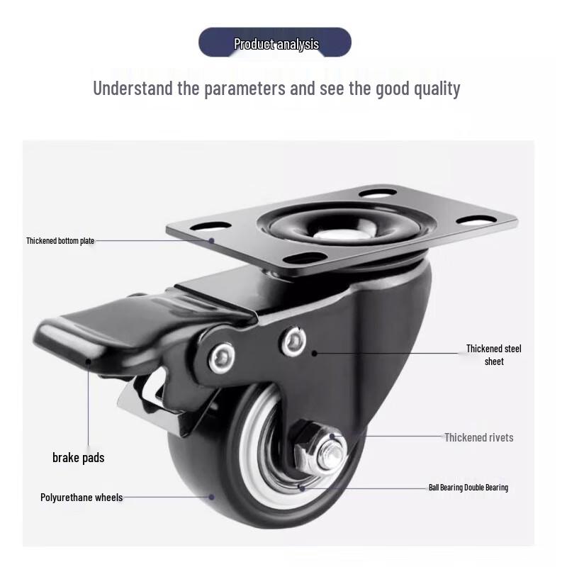 Silent Swivel Caster Wheel