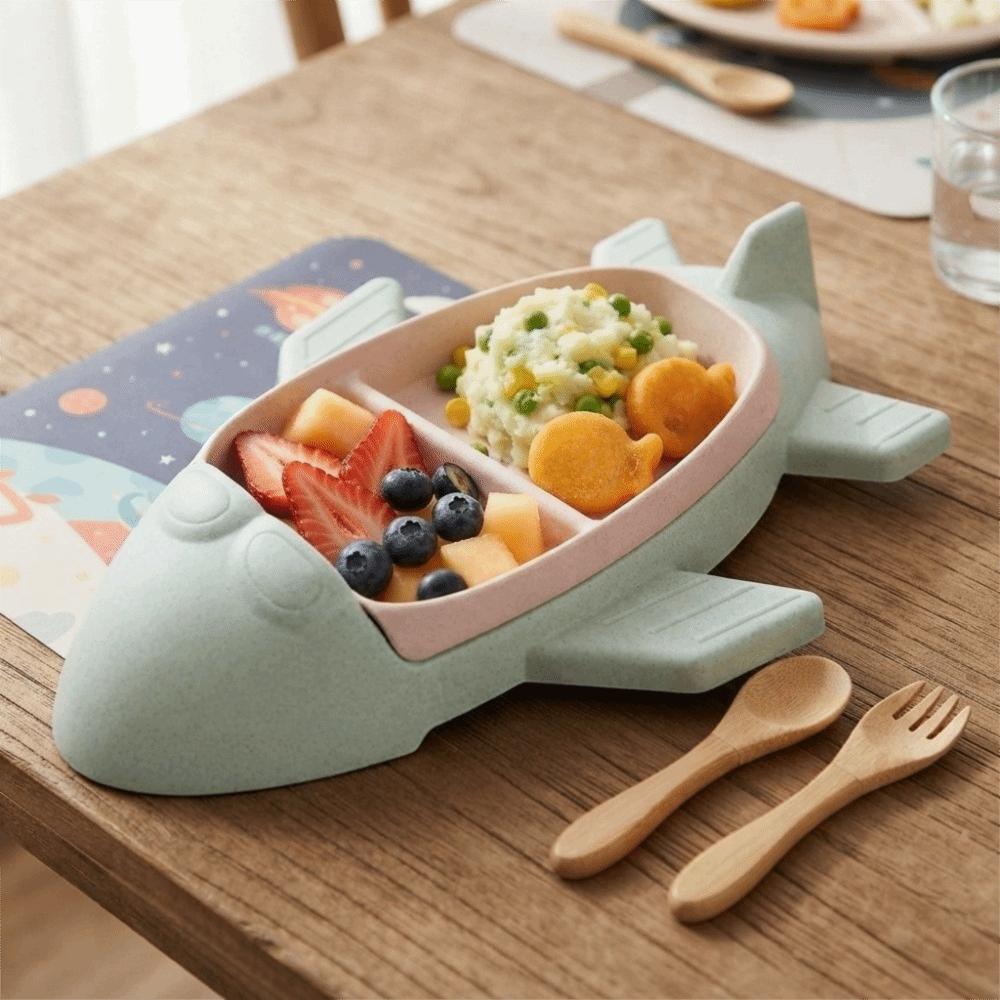 Deepened Food Tray Cartoon Dinning Plate Eco-friendly Food Dish Gifts