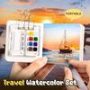 Travel Watercolour Paint Palette Set Mini Pocket Artist Watercolor Paint Palette Travel Sets For Painters Artists Students