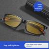 Мужские поляризованные антибликовые очки ночного видения для вождения, день/ночь HD защита от дальнего света