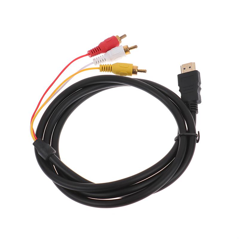 5Ft Hdmi To 3Rca/Av Converter Video Audio Converter Component Adapter Cable