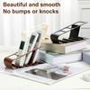 Desktop Storage Rack Remote Control Holder Multiple Compartments Space-Saving Stationery Mobile Phone Organizer