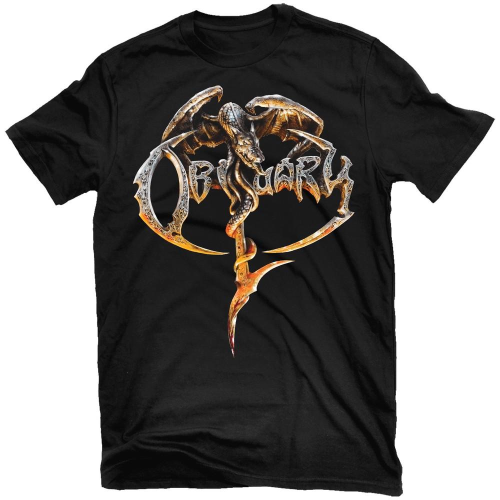 ОБЪЯВЛЕНИЕ О СМЕРТИ Футболка с надписью OBITUARY НОВАЯ! Унисекс Футболка Relapse Records TS4485