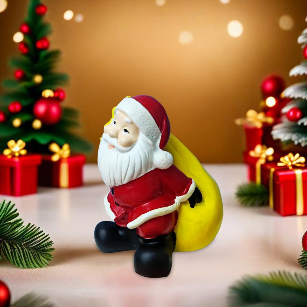 Santa Claus Statue Living Room Christmas Decoration Festive Santa Claus Figurine Christmas Tree Ornaments for Home Decor Gifts