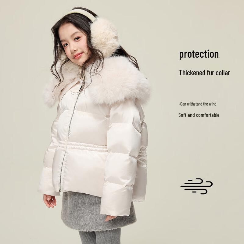 Зимняя пуховая куртка для девочек Yuan Yuan Princess, 90% пуха