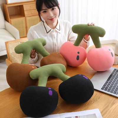 Simualtion Cherry Plush Toy Симпатичные мягкие растения Cherry Plushies Подушка Милые мягкие детские игрушки Подарочный декор