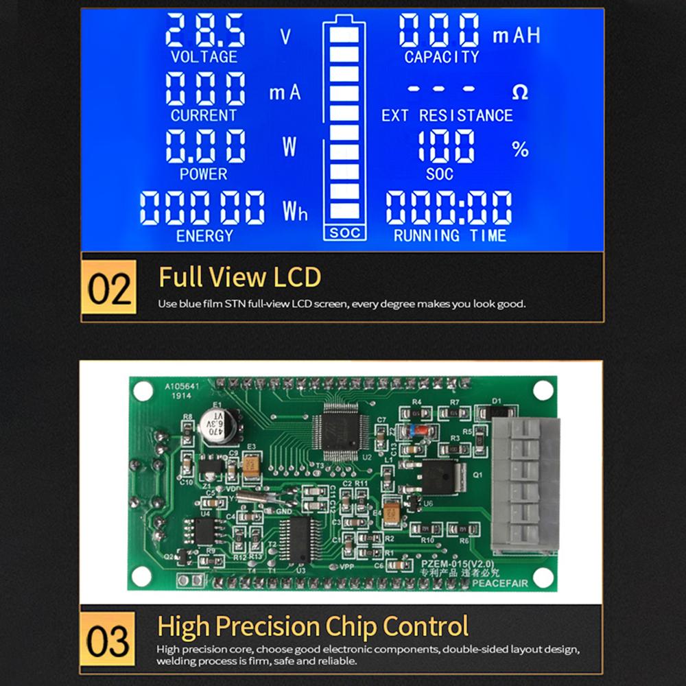 PZEM-015 0-300A Battery Testing Testing Instrument DC Voltage, Current, Power Capacity Meter Without shunt