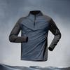 Men's Quick-Dry Half-Zip Training Suit: Long-Sleeve Top and Trousers for Running and Fitness