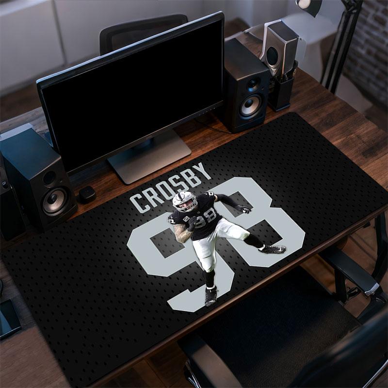 Crosby Art Mouse Pad, Large Gaming Desk Mat, Non-slip XXL Mousepad for Laptop & Tablet, Mini PC Playmat with Stitched Edges