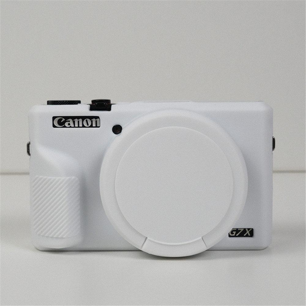 G7XIII Мягкий силиконовый чехол-броня для корпуса камеры для Canon G7X III G7X Mark III G7X3 Резиновая защитная накладка-скин с крышкой для объектива