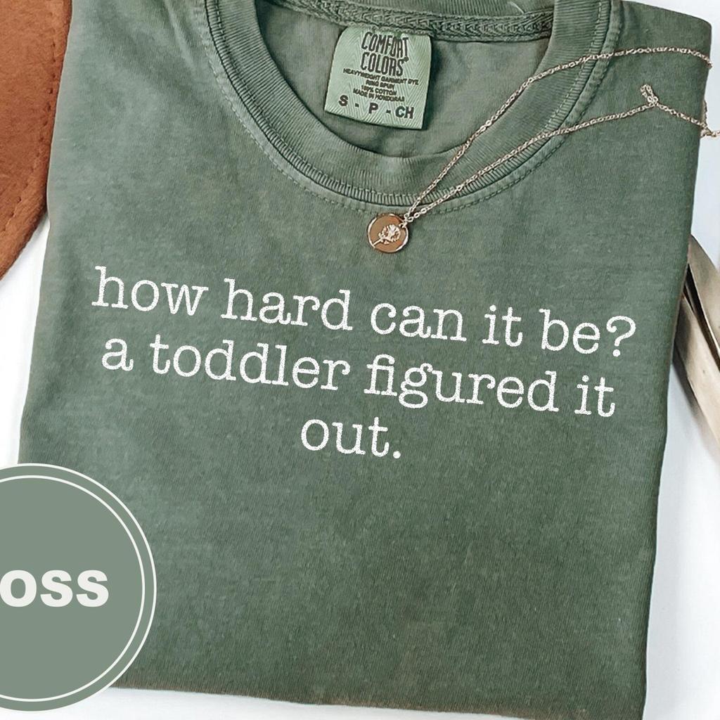 Toddler Figured It Out T-Shirt and kids tshirt, Funny Mom Sarcastic Parent Tee, New Mom Gift, Comfort Colors Vintage Wash Slogan Shirt and kids tshirt