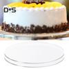 2 шт. акриловые тарелки для торта, нелипкие, прочные, универсальные, прозрачные круглые диски для торта с масляным кремом для сервировки торта
