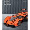 1/18 Lamborghini Vision Gran Turismo V12 GT Суперкар Сплав Модель автомобиля Звук и свет Инерционный Детская игрушка Коллекционные предметы Подарок на день рождения