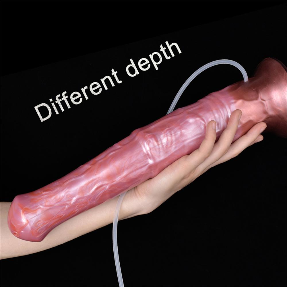 Реалистичный конский фаллоимитатор, эякуляция, пенис, искусственная Анальная пробка для женщин, сексуальные инструменты, искусственный член животного, женский мастурбатор, сексуальный