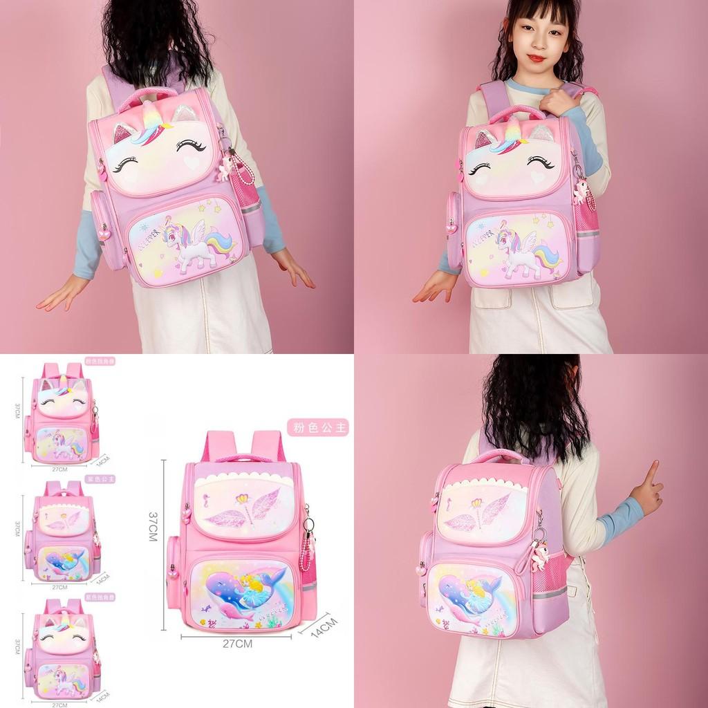Adorable Cute Unicorn And Princess Girls Backpack Lightweight Large Capacity For School