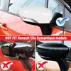 Glossy black /White Rearview Mirror Cover Shell For Renault Clio 4 Mk4 / Zoe / Captur 2012 2013- Door Wing Mirror Case