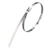 50Pcs 304 Stainless Steel Cable Ties, Self-Locking Anti-Rust Metal Zip Ties for Electrical Wiring Harness, Heavy Duty