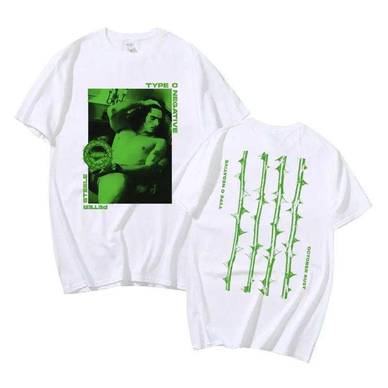 Type O Negative Art Aesthetic T Shirt Male Fashion Cotton Tshirt Men Women Vintage Rock Band Tshirt Mens Retro Oversized Tees