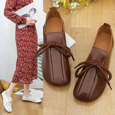 Женская удобная обувь на плоской подошве с круглым носком, лоферы на шнуровке, женские новые повседневные кроссовки, женская обувь на мелкой платформе, Zapatos Mujer