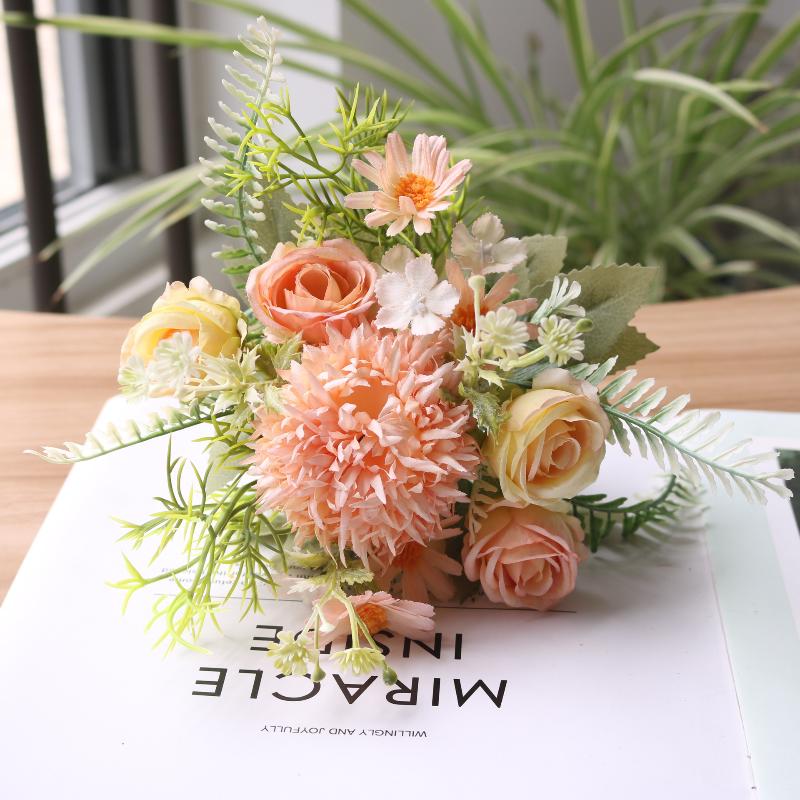 1 шт. Искусственный цветок Свадьба Дом Спальня Украшение Свадебный букет Гортензии Ваза Для улицы